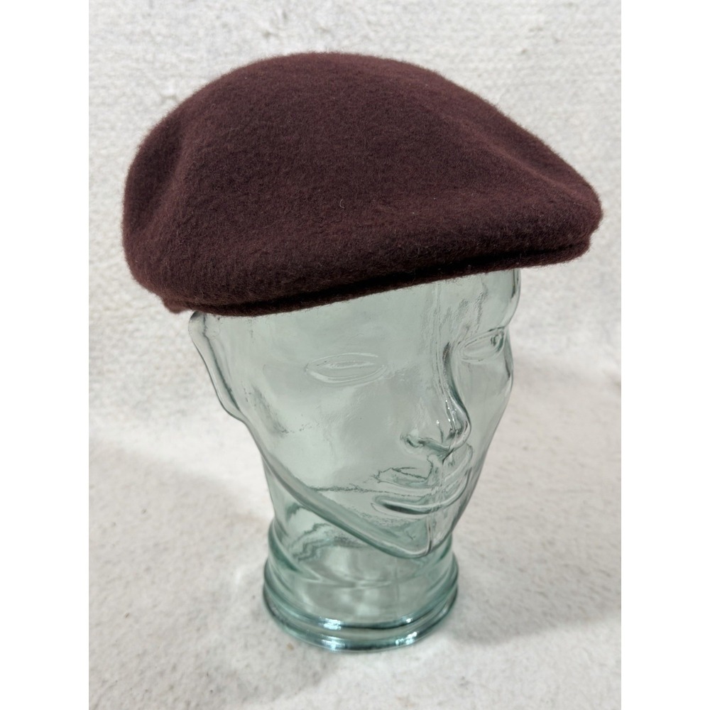 Kangol Wool 504 Flat Cap Men S/M Maroon Wool Classic Ivy Retro Preppy
